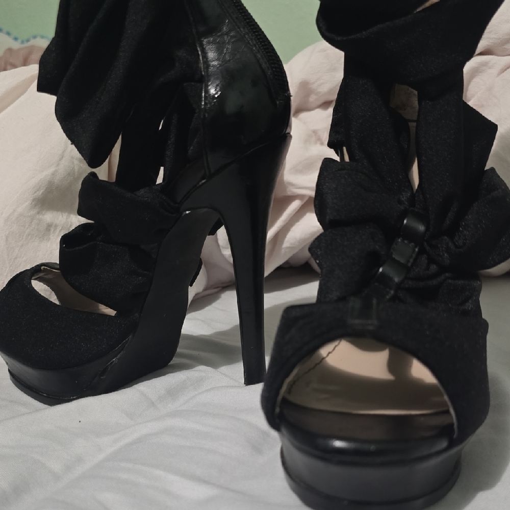 Colin Stuart Black High Heel Sandals